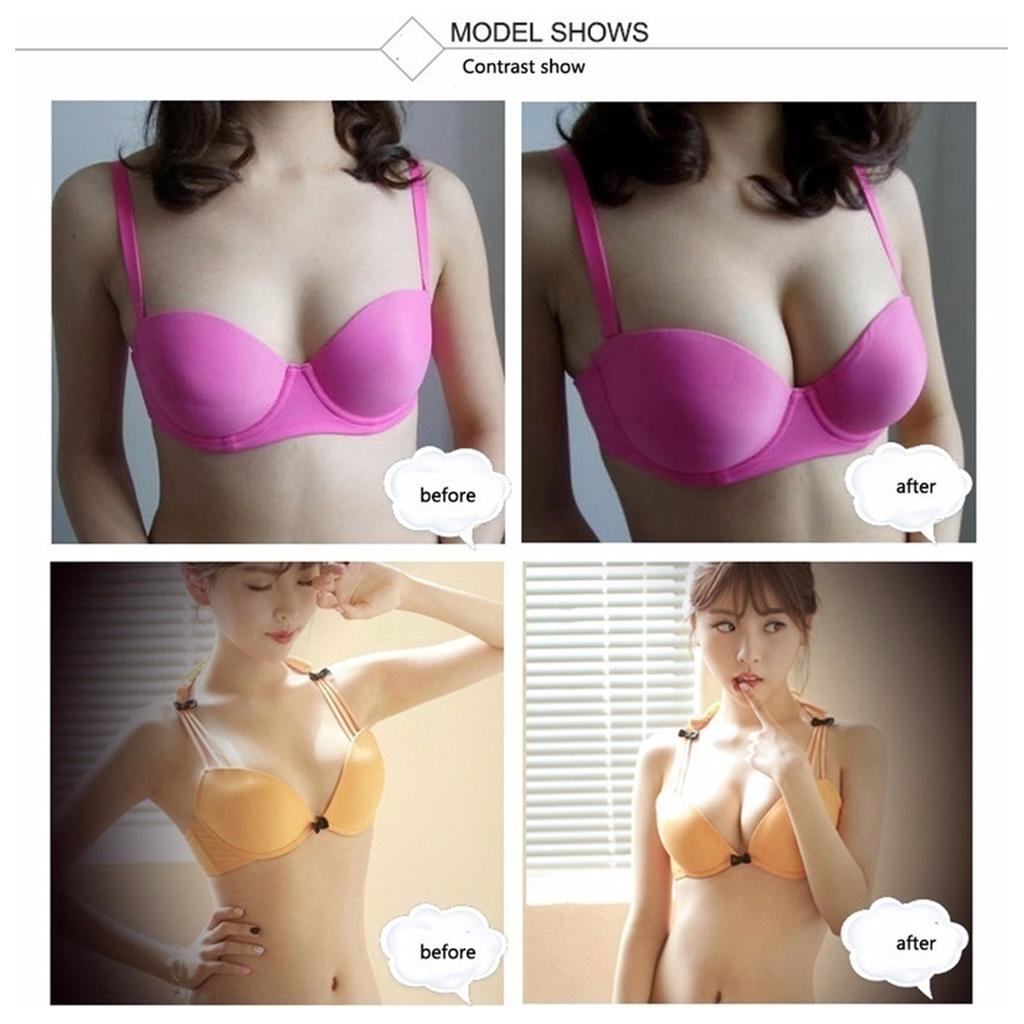 Push Up Bra Silicone - حشوات سيليكون قابلة لإعادة الاستخدام لتعزيز