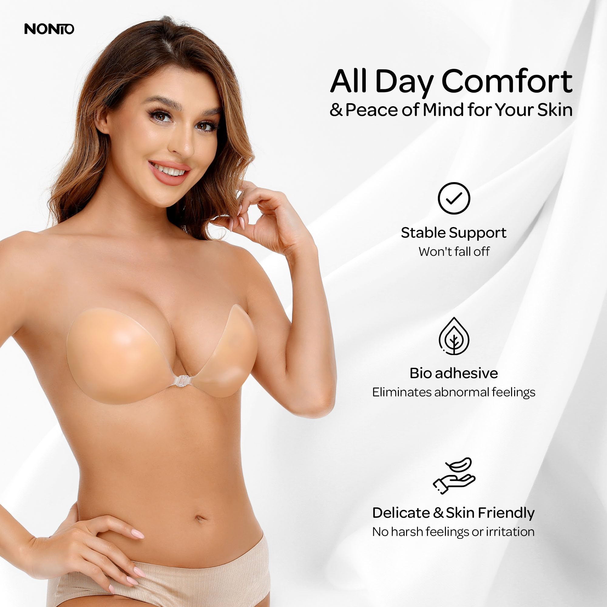 حمالة صدر لاصقة بدون حمالات، غ - مراجعة Strapless Bra Adhesive وسعره